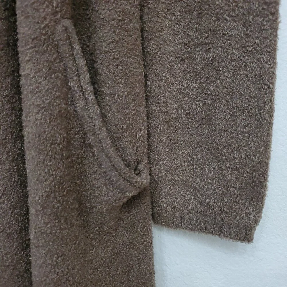 Barefoot Dreams Cozy Chic Calypso Women's Cardigan Sweater Mocha Brown S/M